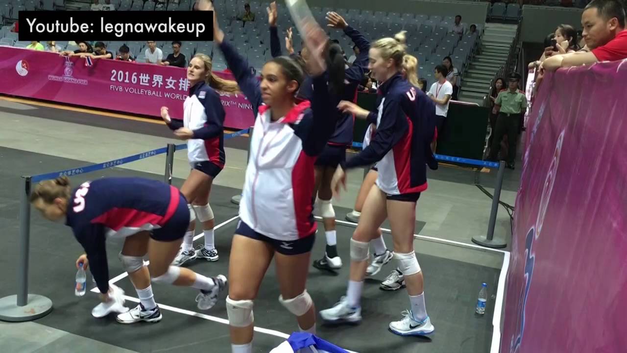 TEAM USA happy volleyball | 2016 FIVB WORLD GRAND PRIX-Ningbo