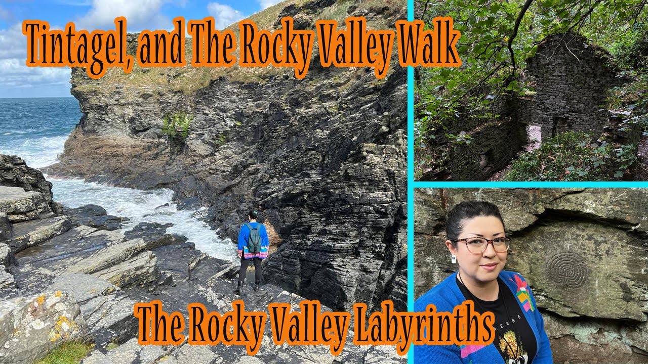 Cornwall Trip Part 2 || Tintagel and The Rocky Valley Labyrinths || Ancient Spiritual Carvings