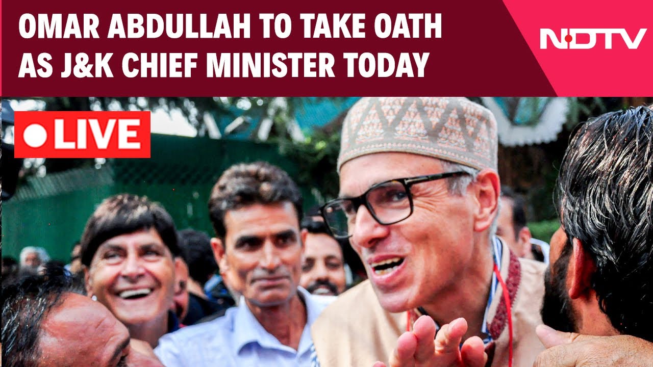 Omar Abdullah Oath Ceremony LIVE | Omar Abdullah To Take Oath As J&K Chief Minister Today