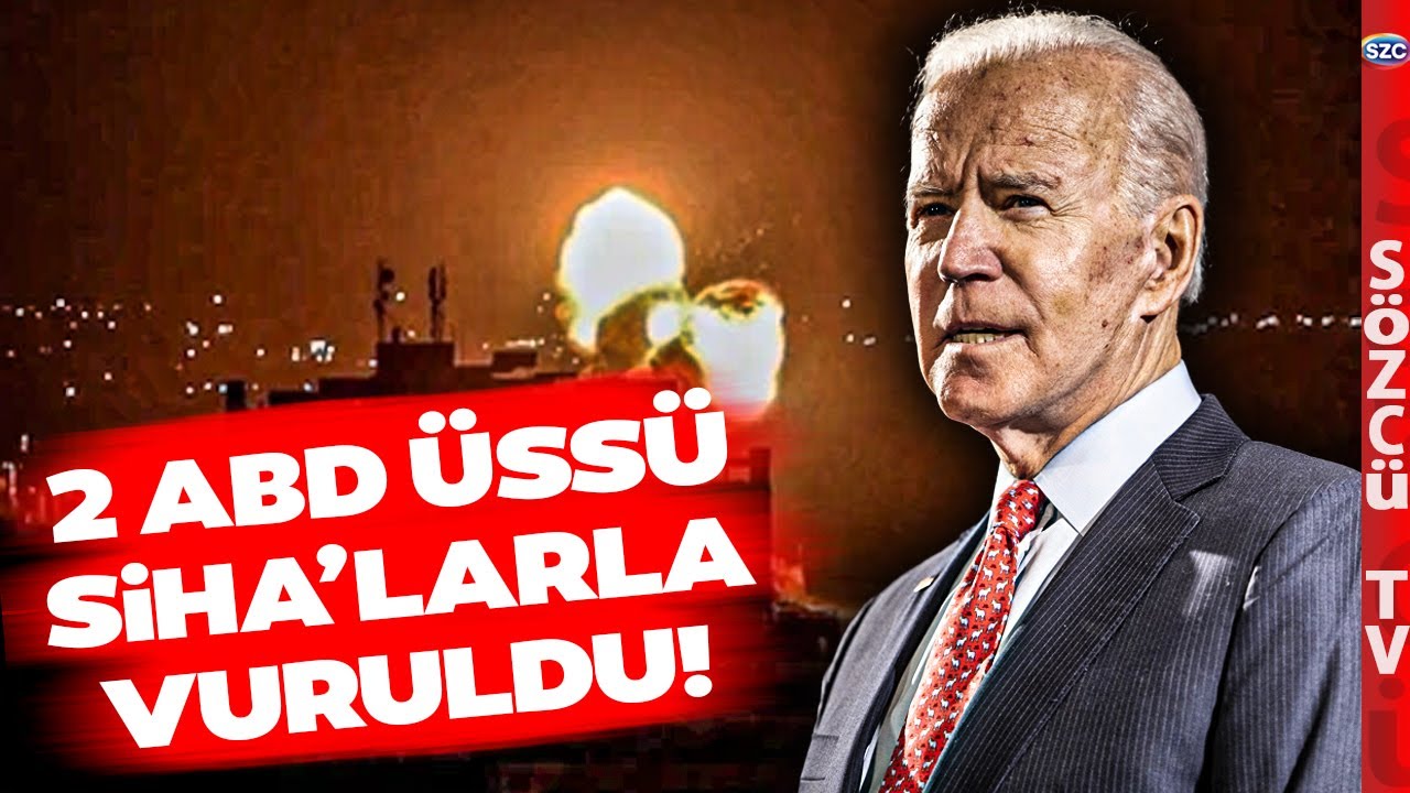 ABD'de Savaş Çanları Çalıyor! ABD Üssünü SİHA'larla Vurdular! Yerle Bir Oldu