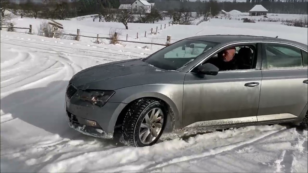 SuperB III 190HP DSG 4x4 Haldex Snow test