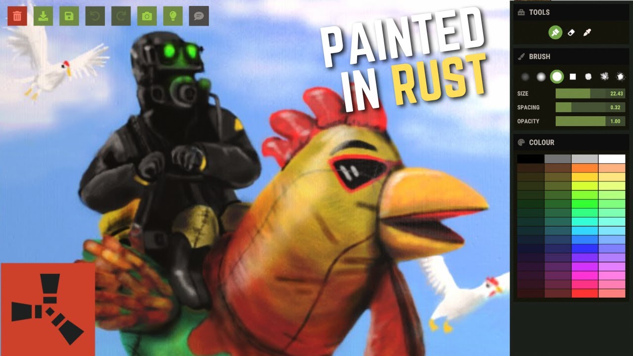 Rust Art - Speed Painting - NVG Chicken