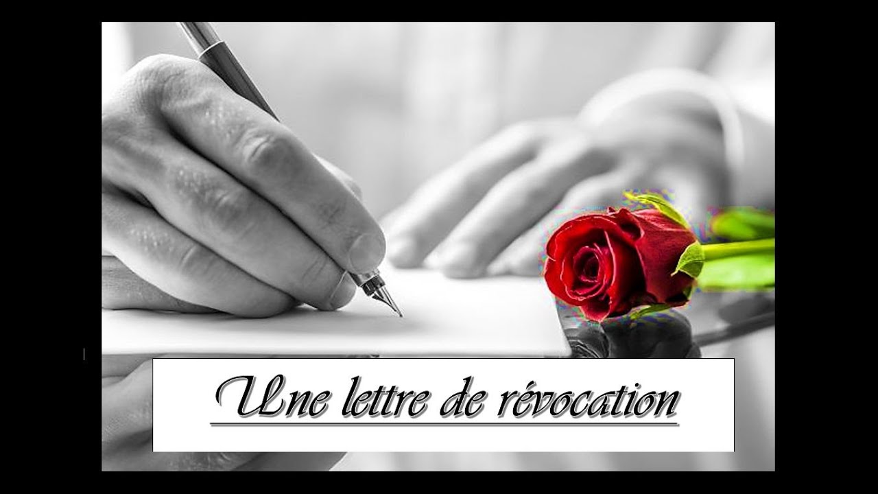 Une lettre de révocation - Exhortation LBS