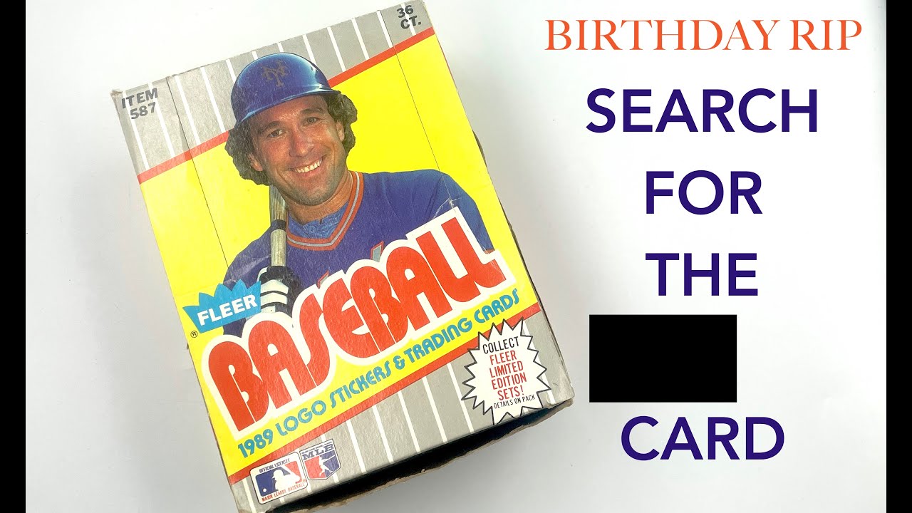 1989 Fleer Baseball Cards 1/2 Box ASMR Opening