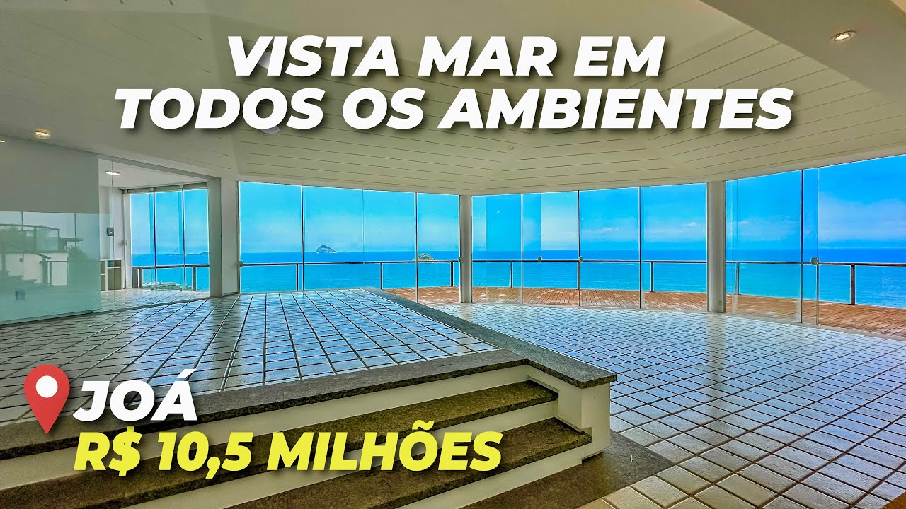 Eles pediram uma vista MAR inesquecível… e eu achei esta MANSÃO TRIPLEX no Joá!