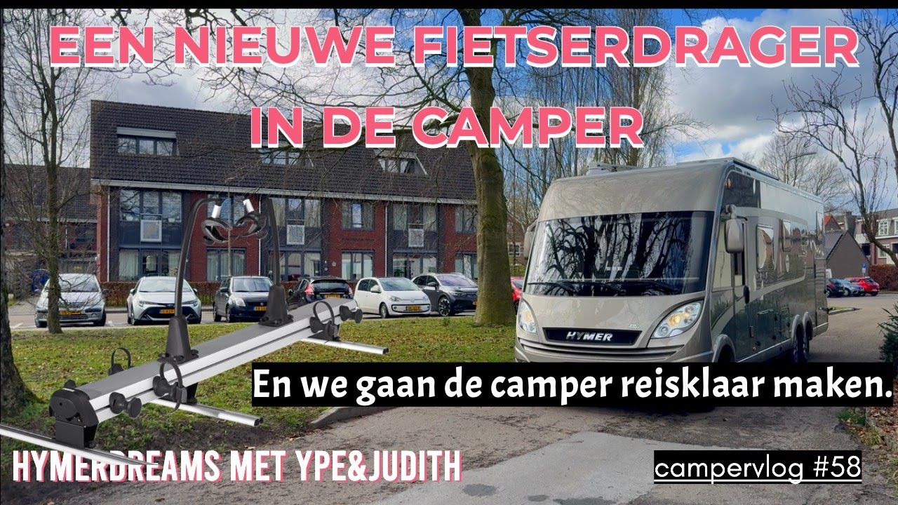 Camper vlog #58. We installeren een nieuwe fietsendrager.