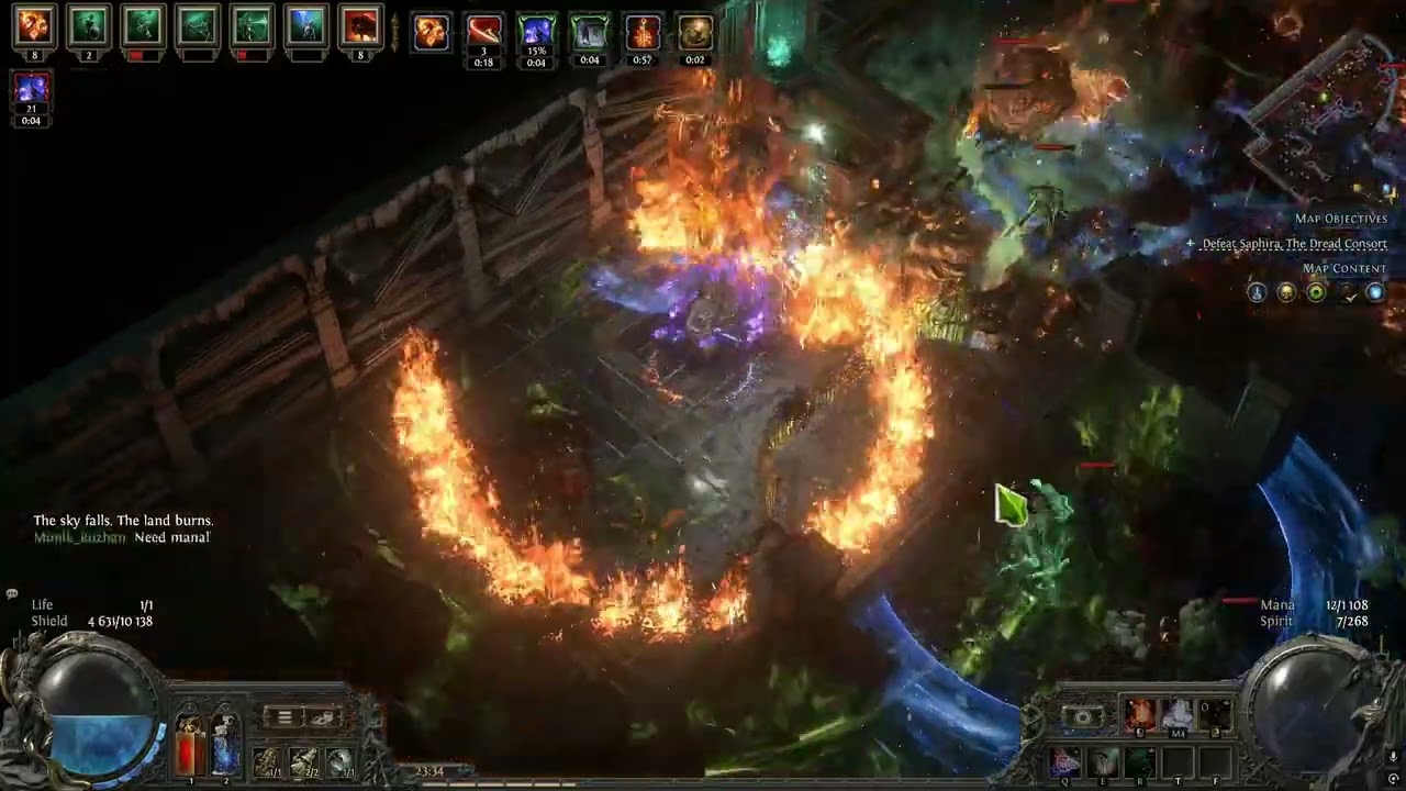 [PoE2] SRS Varashta vs lvl82 abyss juiced map (Full run, no edit)