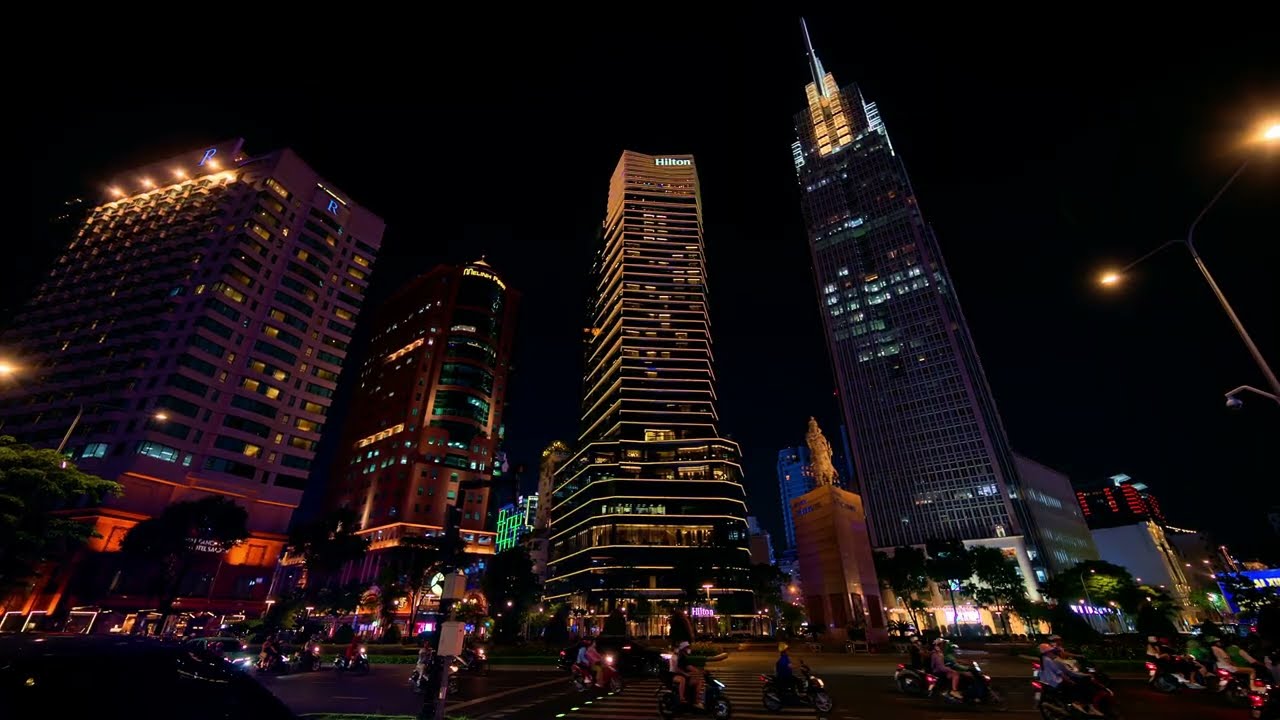 Saigon At Night, Ho Chi Minh, Vietnam
