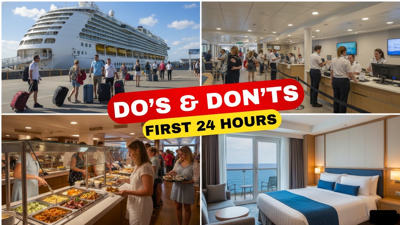 14 mistakes to avoid on the first day of your cruise !