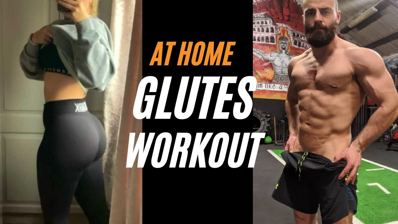 30 Min GLUTE WORKOUT at Home For Women & Men - Follow Along Glutes Workout (NO EQUIPMENT) W8-DAY 15