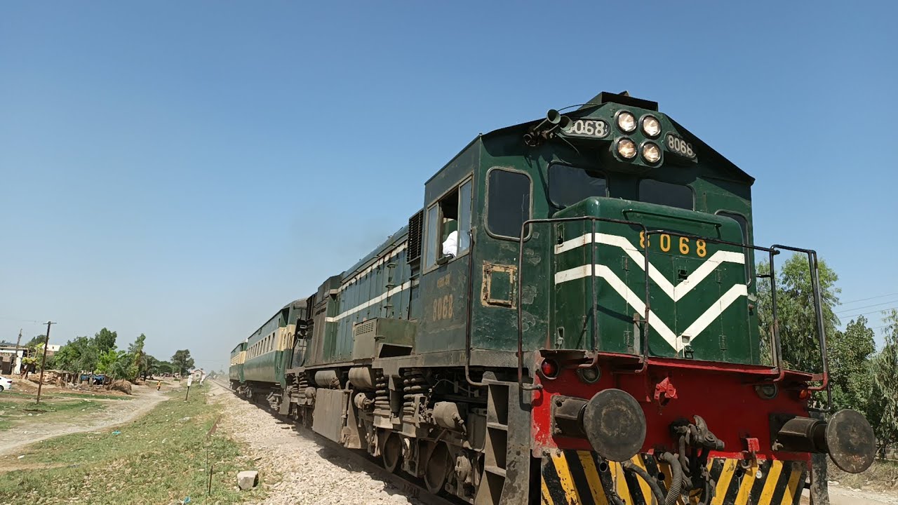 Shuttle Train With Locomotive HBU 20 8068||Near Sanawan 