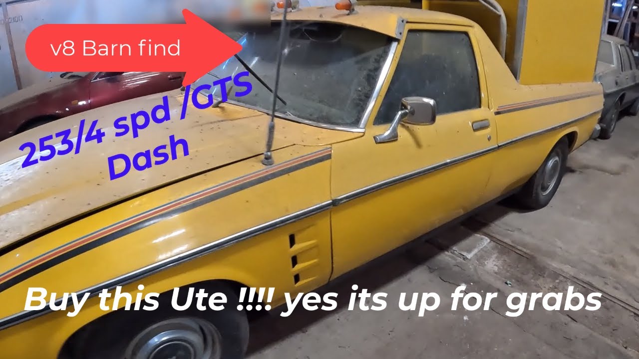 Barn find Holden Ute, yes, it's FOR SALE!! V8 HX Ute, watch as we bring it out. see details below