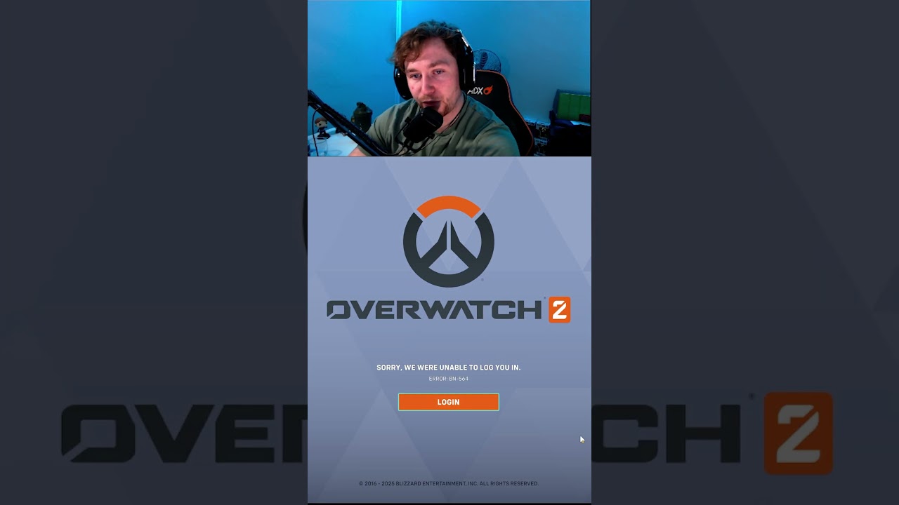trying to log onto overwatch like