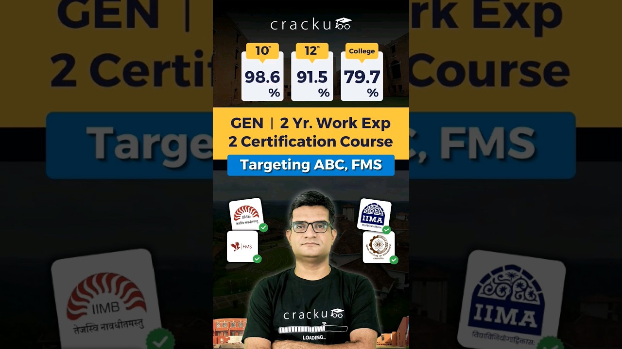 Profile Evaluation for IIM Admission: 10th-98.6, 12th-91.5, Grad-79.7% BE,  2 years Work Ex