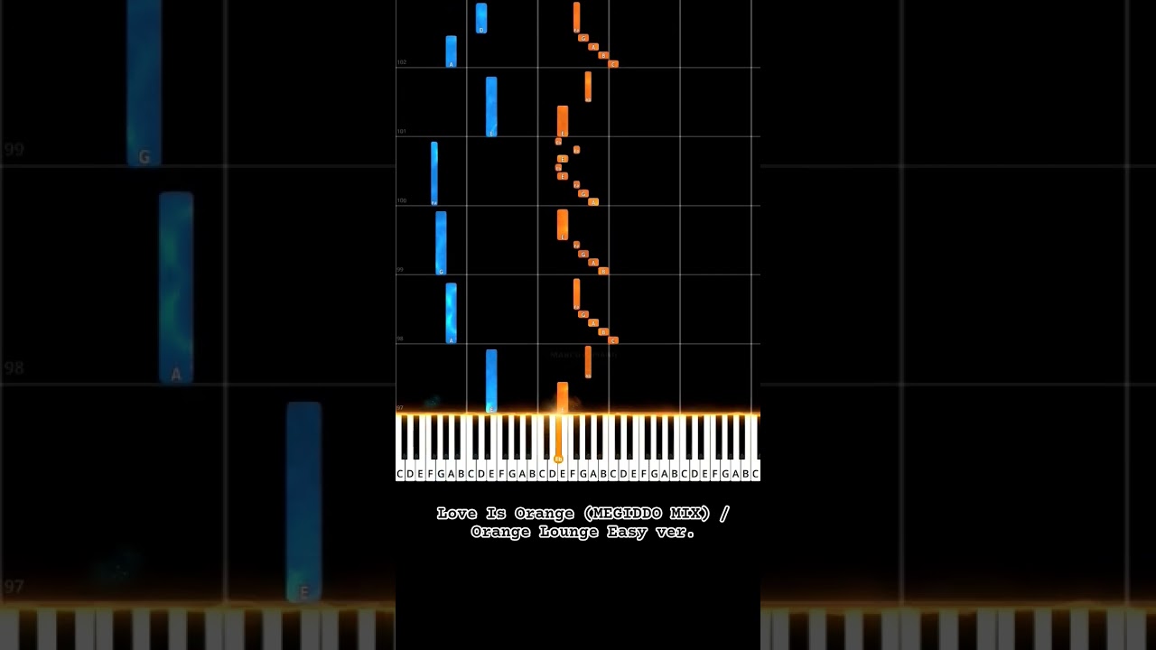 Love Is Orange (MEGIDDO MIX) / Orange Lounge【Easy Piano 2/2】