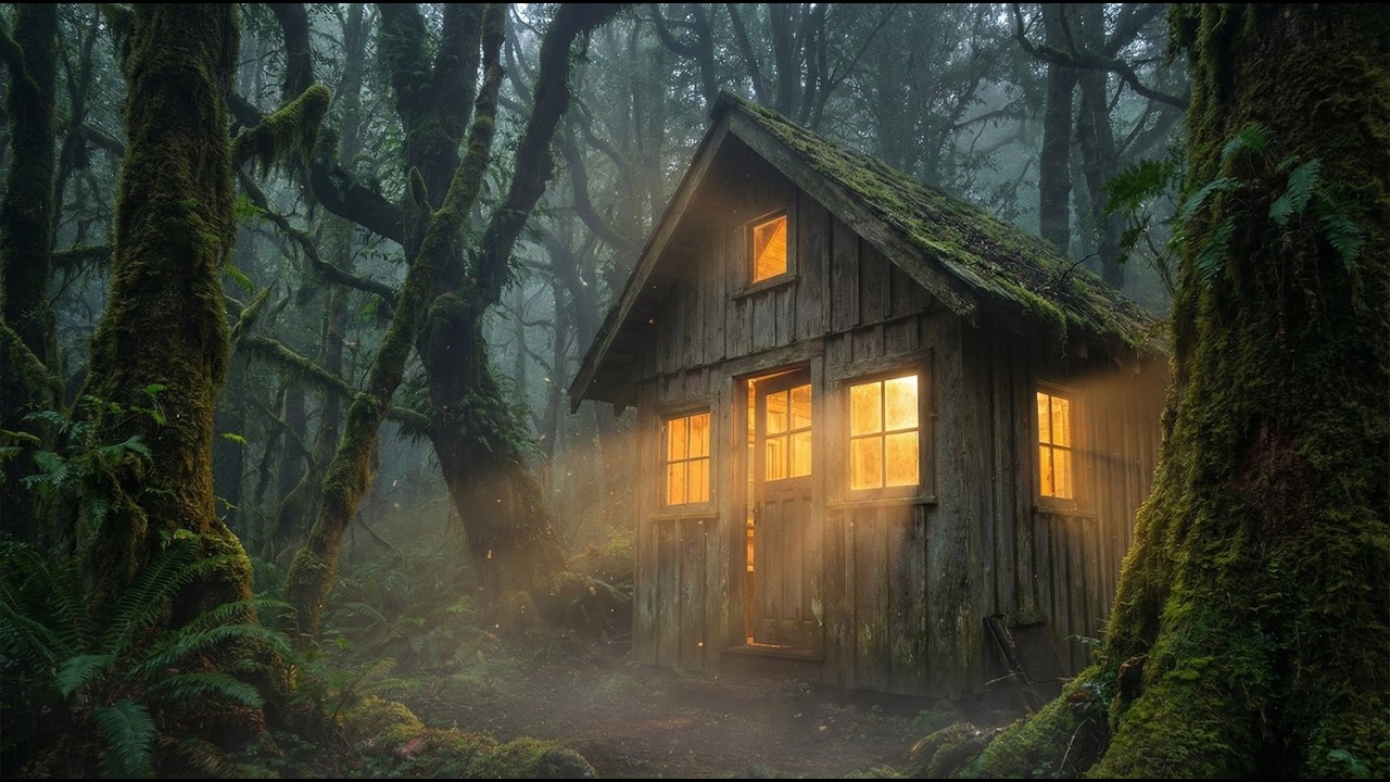 No One Knew He Built This Cozy Forest House  Silent ASMR Build