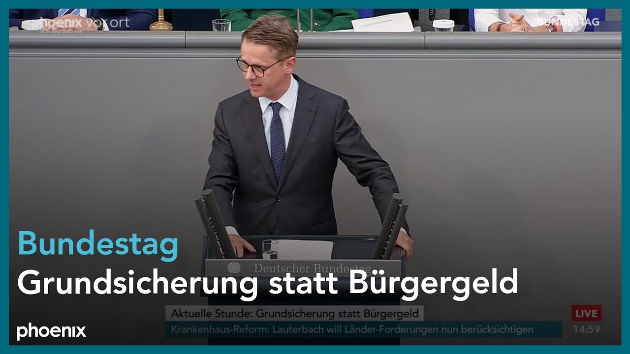 Aktuelle Stunde: Grundsicherung statt Bürgergeld am 13.06.24