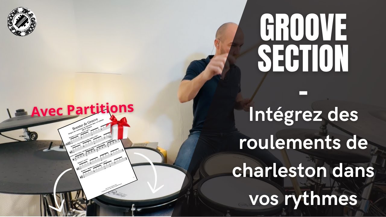 Comment intégrer des roulements de charleston dans vos rythmes de batterie I Booster de Grooves !!!