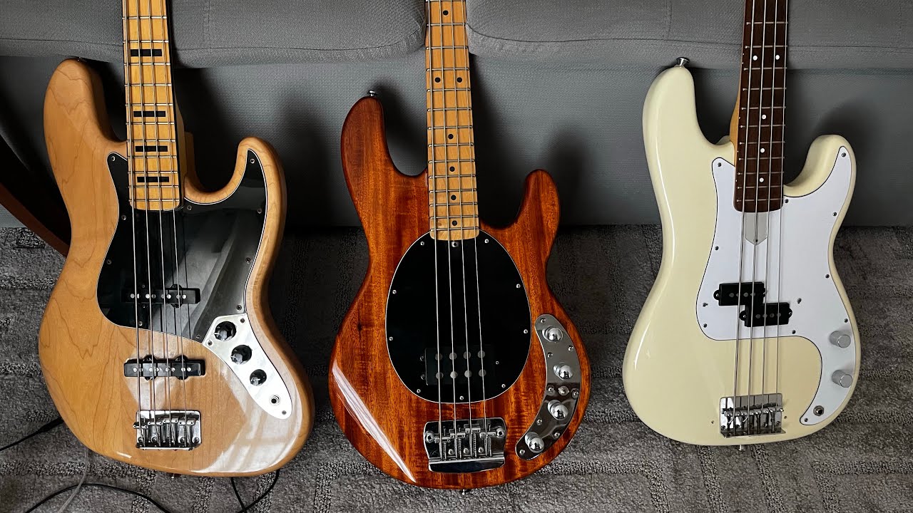 Comparativo Jazz Bass / Music Man / Precision