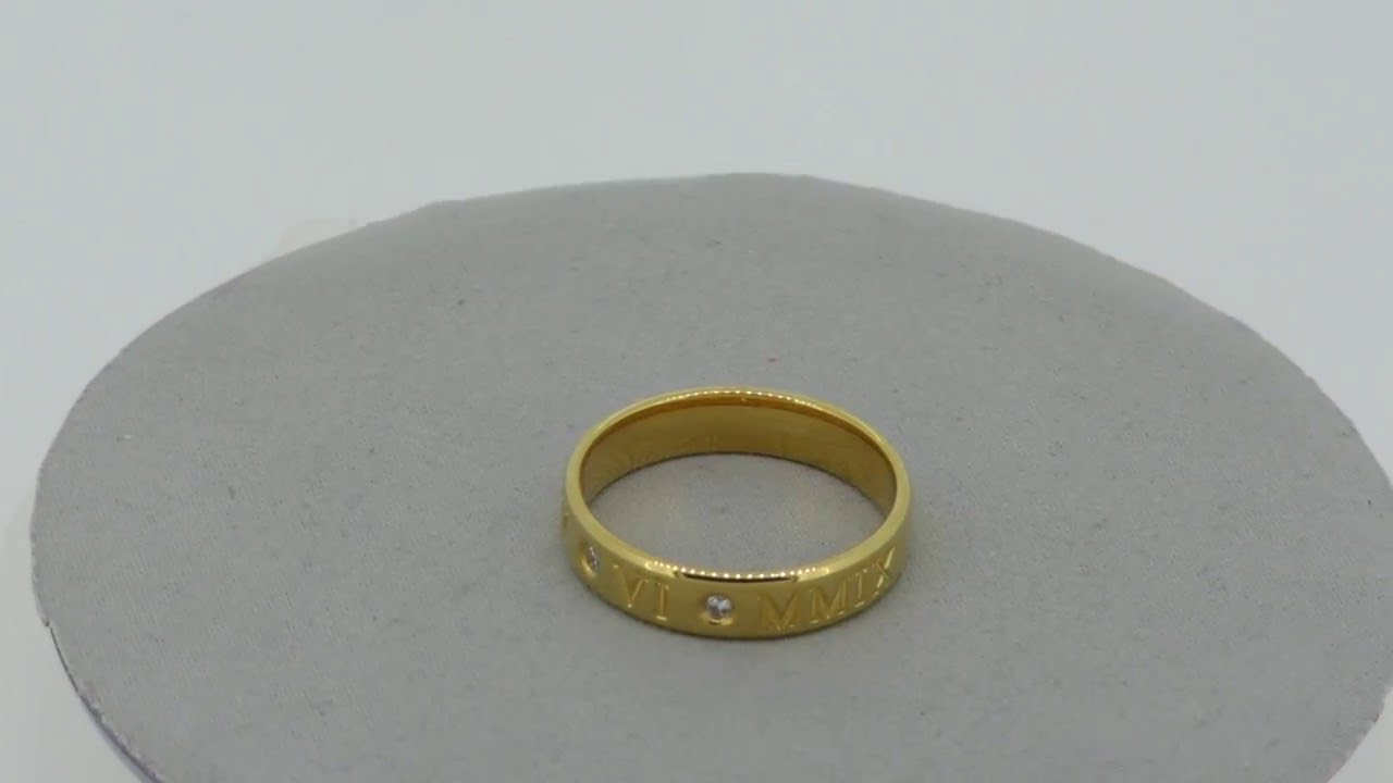 Bague alliance or jaune  18 carats 