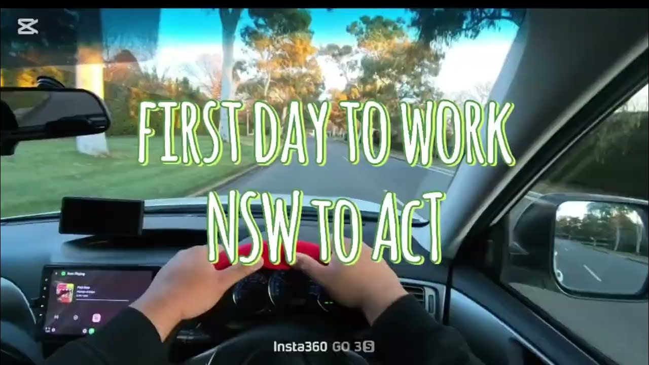 Morning drive from Jerrabomberra NSW to Canberra ACT