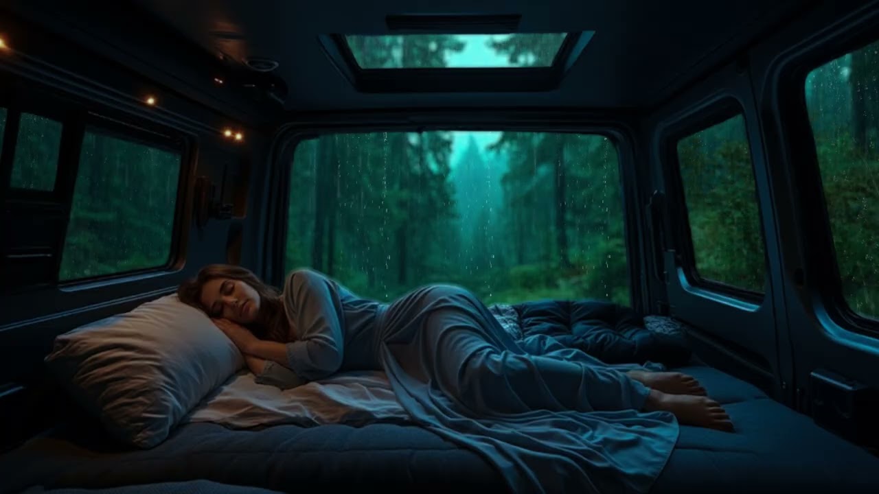 Peaceful Car Rain Night – Dark, Quiet Ambience for Deep Relaxation & Rest