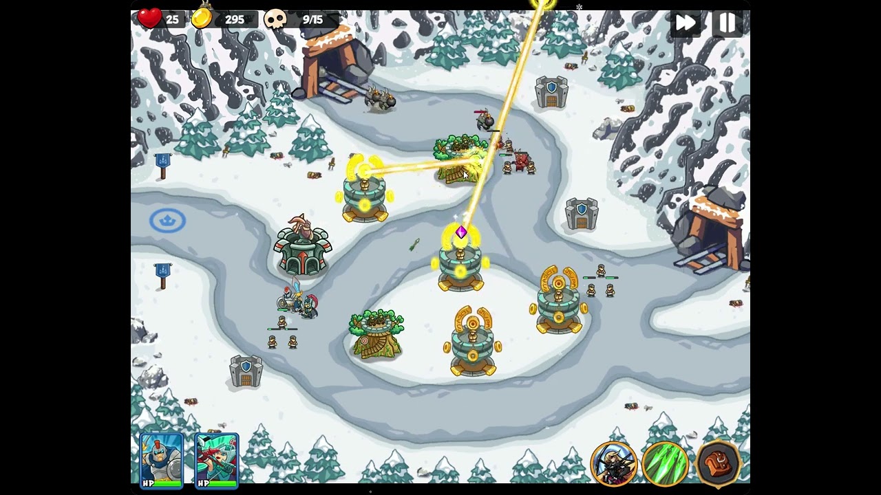 Epic Empire: Tower Defense Level 16 easy with 2 starter heroes