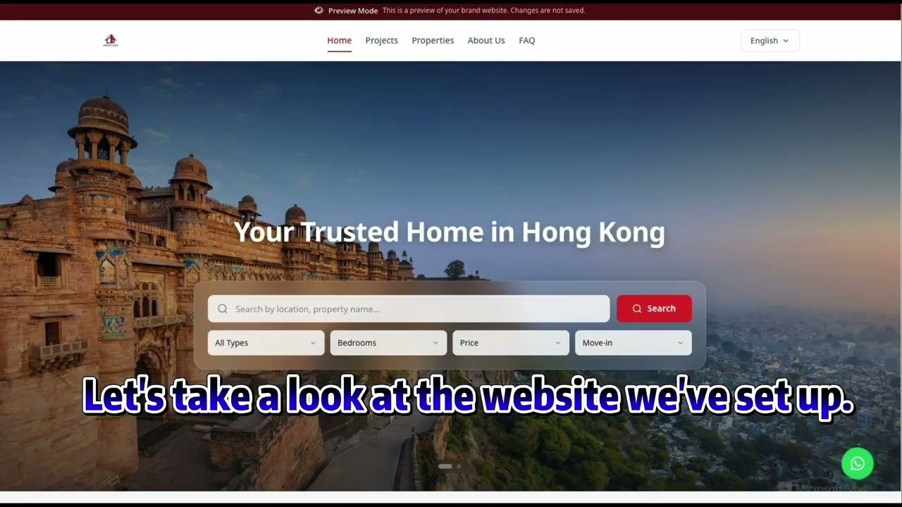 How to set up a brand website for ForentX