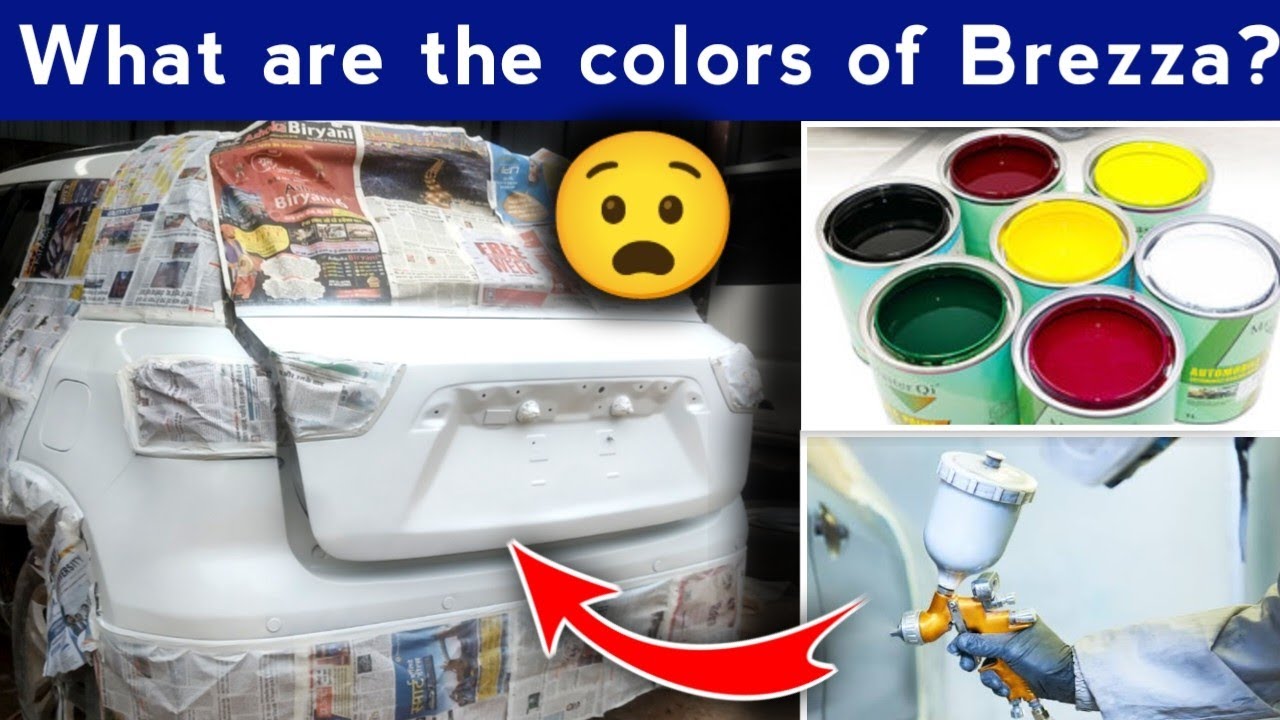 What are the colors of Brezza?😧#brezza #paint #maruti