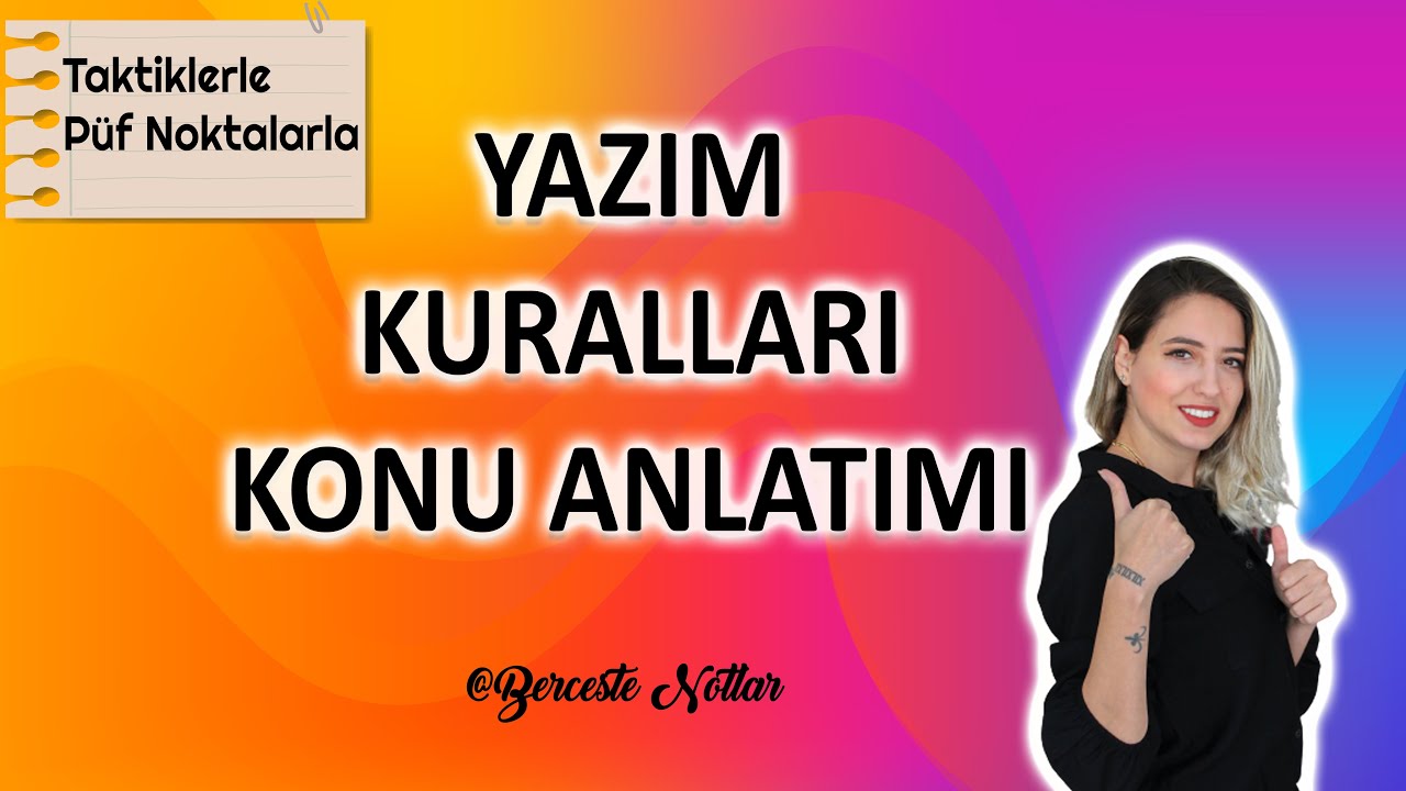 YAZIM KURALLARI PRATİK BİLGİLER (püf noktalar, özel isimler,bitişik ve ayrı yazılan kelimeler) #2021