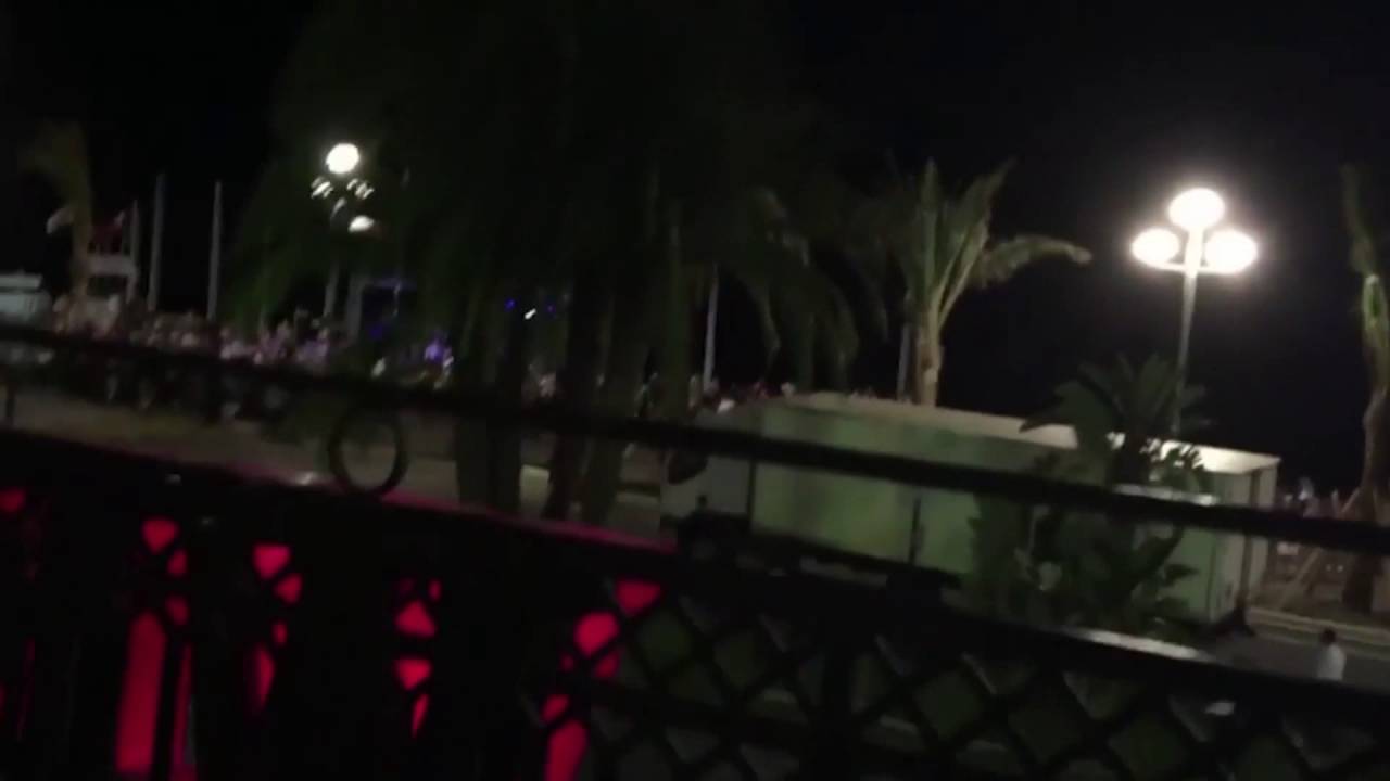 Footage of lorry in French terror attack