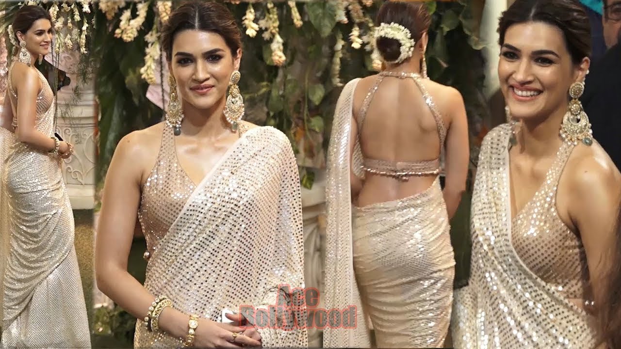 🥰 Kriti Sanon In Manish Malhotra डिज़ाइनर🥻 Saree में गज़ब की सुंदर लग रही थी