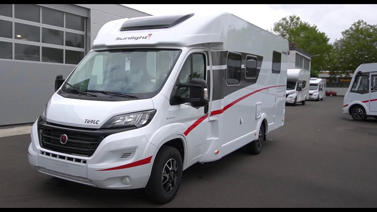 Sunlight Wohnmobil T69LC mit Hubbett 2021 Wohnmobil Teilintegrierter mit starkem Fiat Ducato