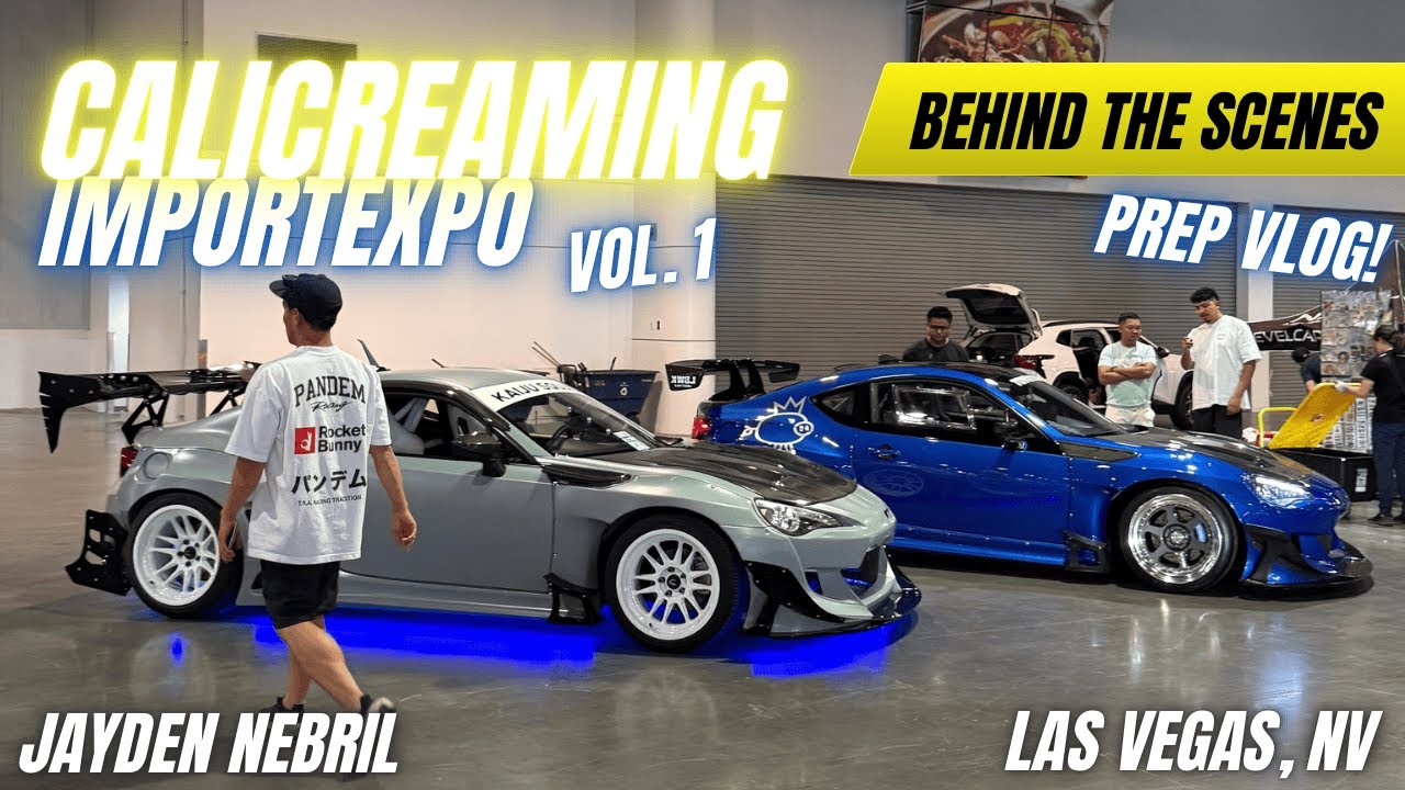 Calicreaming X Import Expo 2025 - Prep/BTS Vlog | Las Vegas Car Show | Vol. 1 - Jayden Nebril