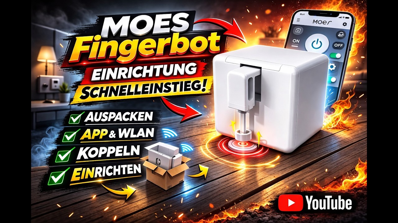 Ersteinrichtung MOES Fingerbot....Initial setup MOES Fingerbot