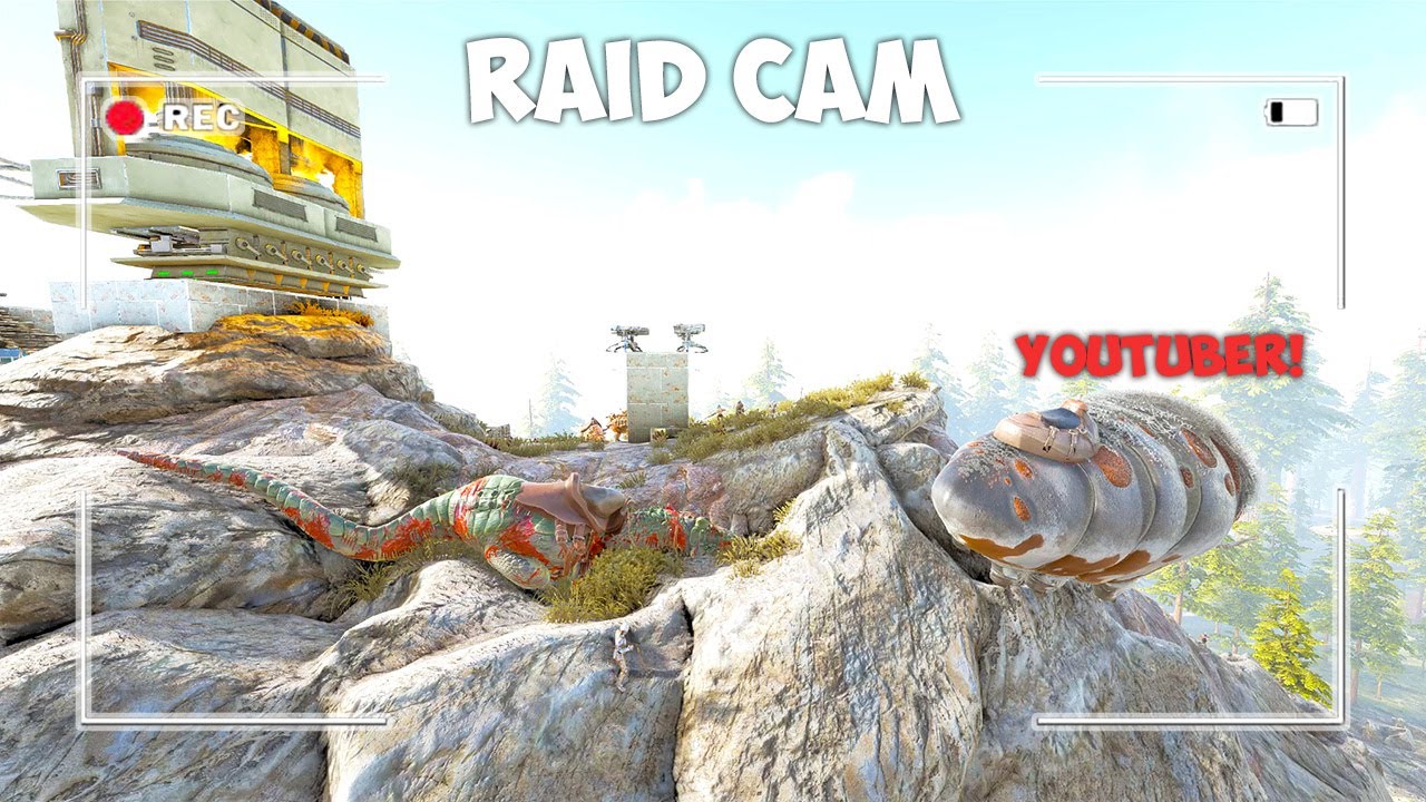 Raid Cam - A Veteran Youtuber Raids A VERY Active Tribe Online On Ark MTS!