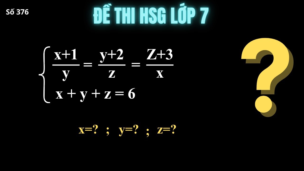 Bí Mật về Dãy Tỉ Số Bằng Nhau trong Toán 7 ĐỀ THI HSG