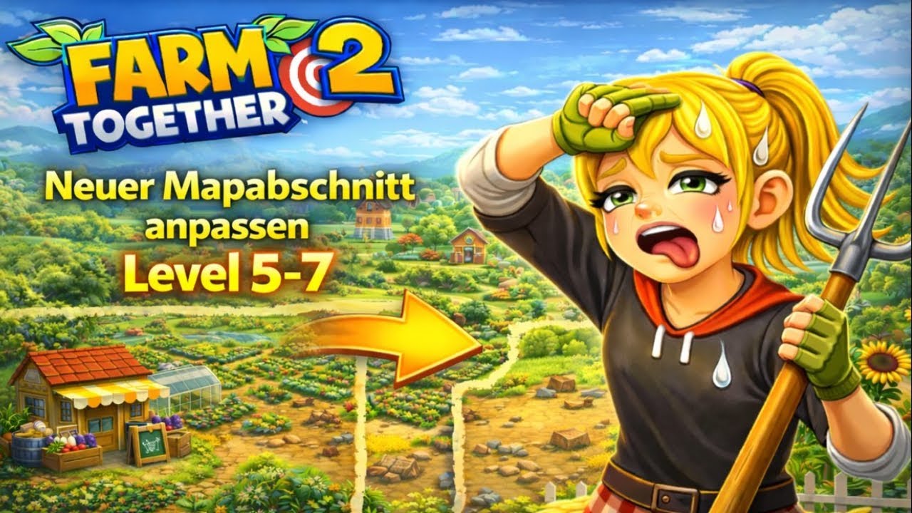 Farm Together 2 - Neuer Mapabschnitt anpassen Level 5-7 Anfänger Tipps & Tricks