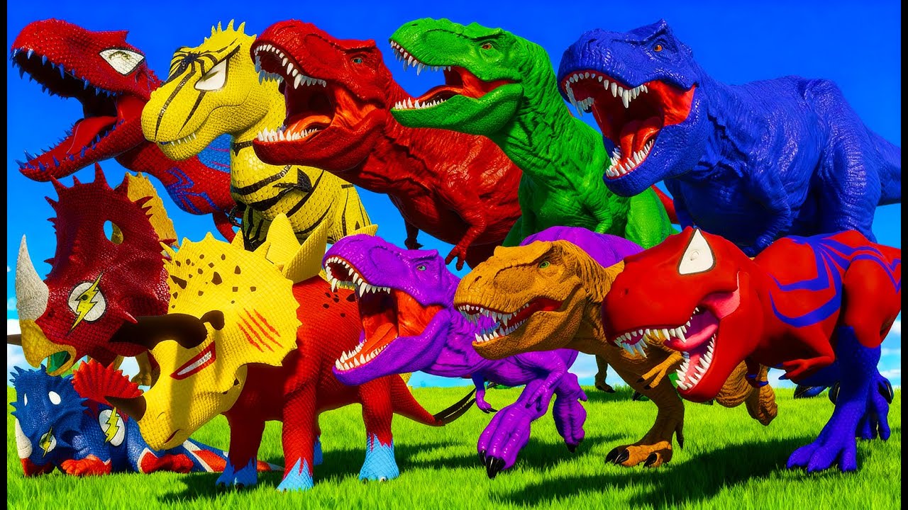 TYRANNOSAURUS REX WINTER ARENA BATTLE &ndash; The ULTIMATE Dinosaur Fight in Jurassic World Evolution 3