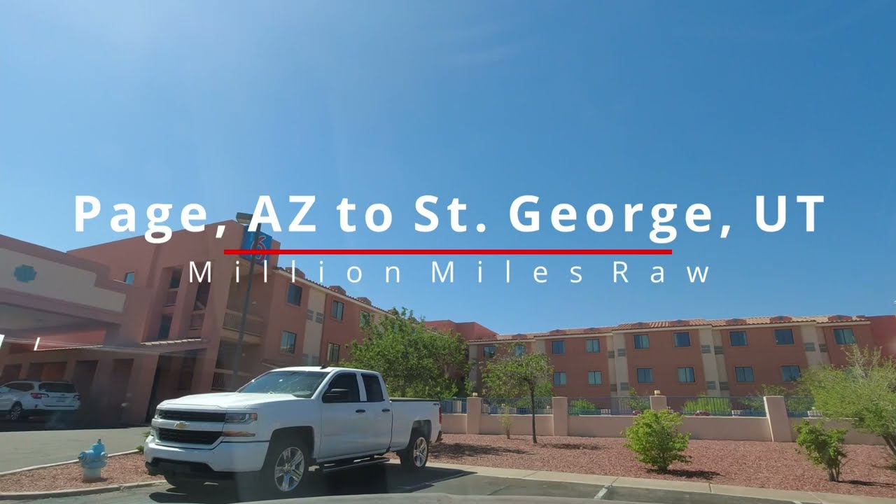 Realtime Driving | Page, AZ to St. George, UT | Million Miles Raw 4k