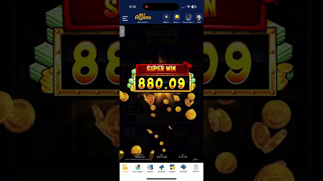 Cop N Robbers BIGGER MONEY 🤑#slotscasinogames #casinogame #casino