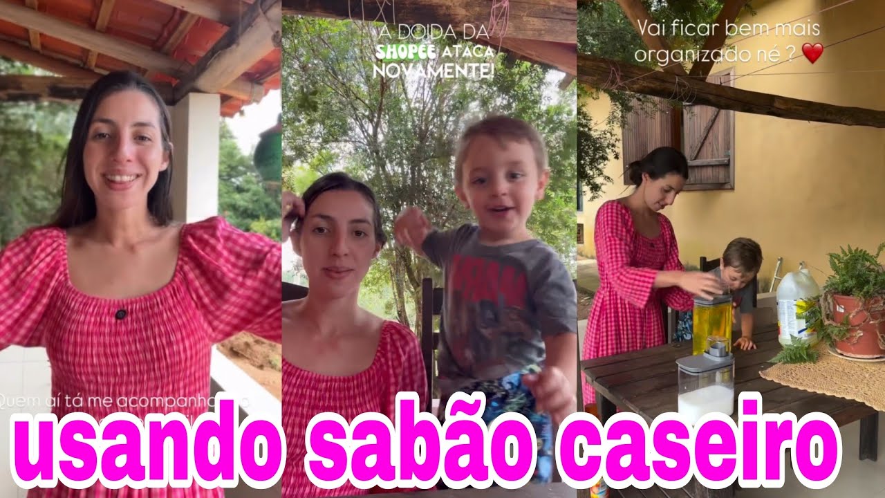 🌟 Sara Kellen usou o sabão caseiro pela primeira vez+mostrou comprinhas da Shopee 