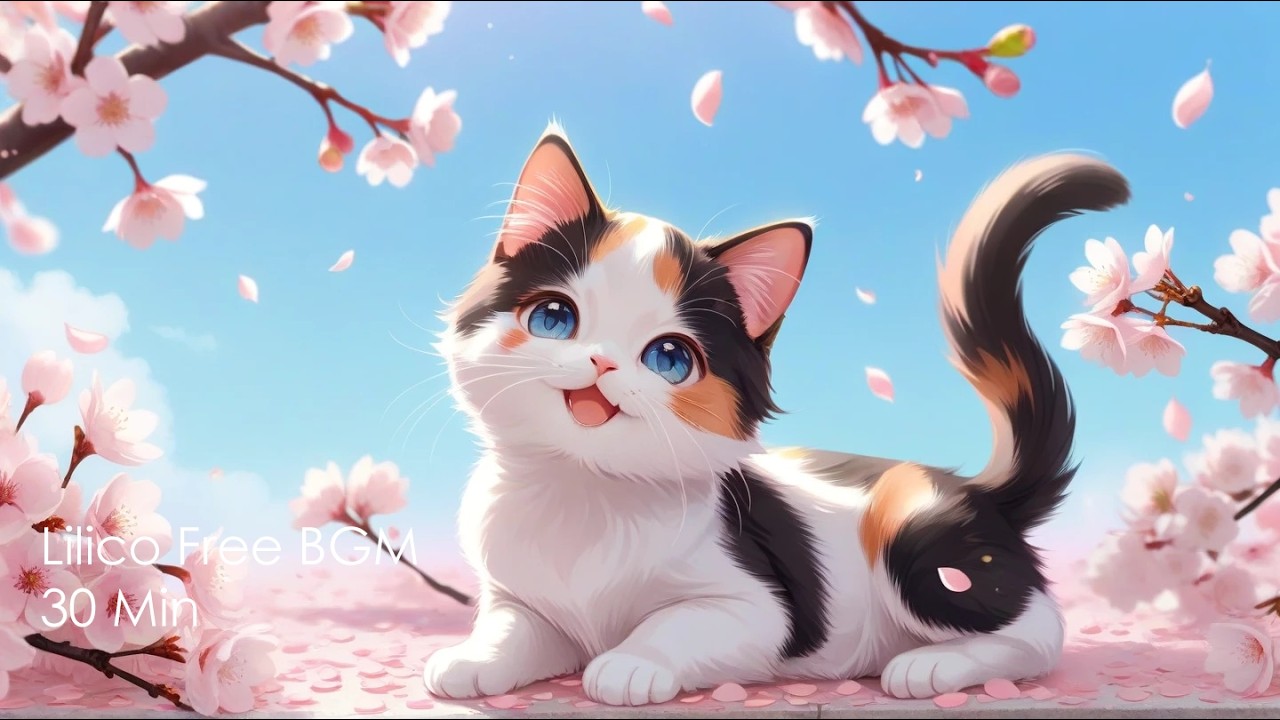 [Free BGM for Streaming]Cute Sakura Morning | 春のかわいい朝ピアノBGM[30 Min]