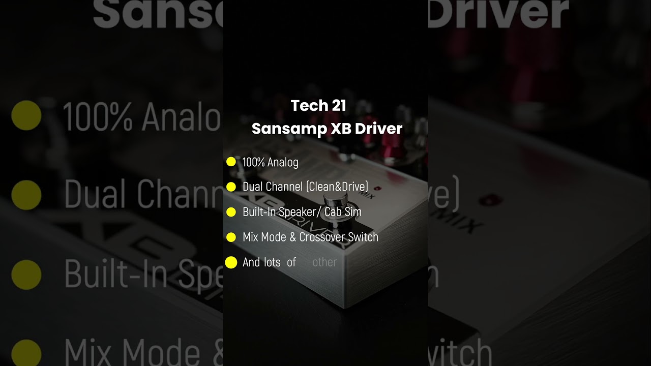 First notes on the Tech 21 Sansamp XB Driver #shorts #tech21 #tech21nyc #sansamp #basspreamp #bass