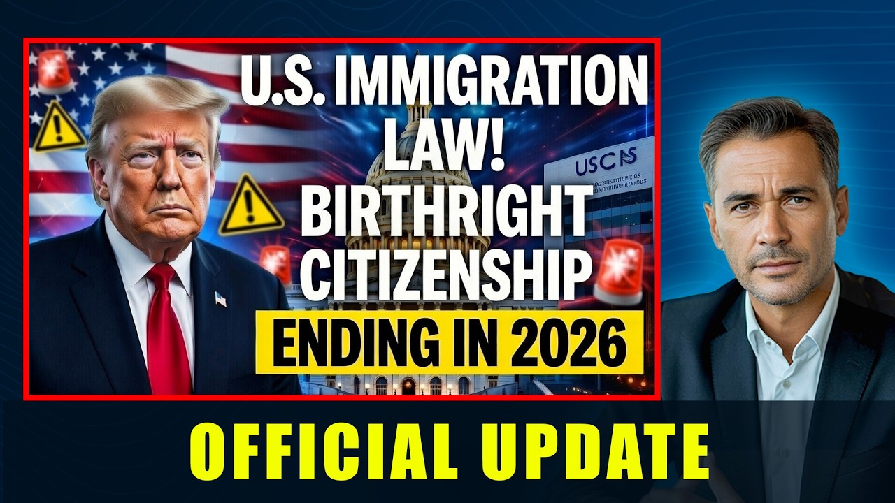 🚨 Birthright Citizenship Ending in 2026 | New U.S. Immigration Rules Explained