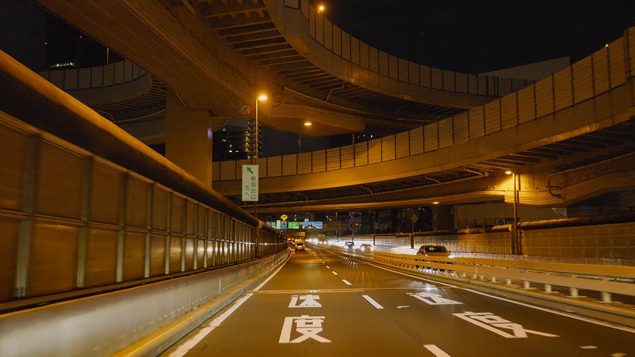 Tokyo Night Drive on Chuo & Tokyo Metropolitan EXPWY  4K | Dangozaka to Tokyo Station, Japan