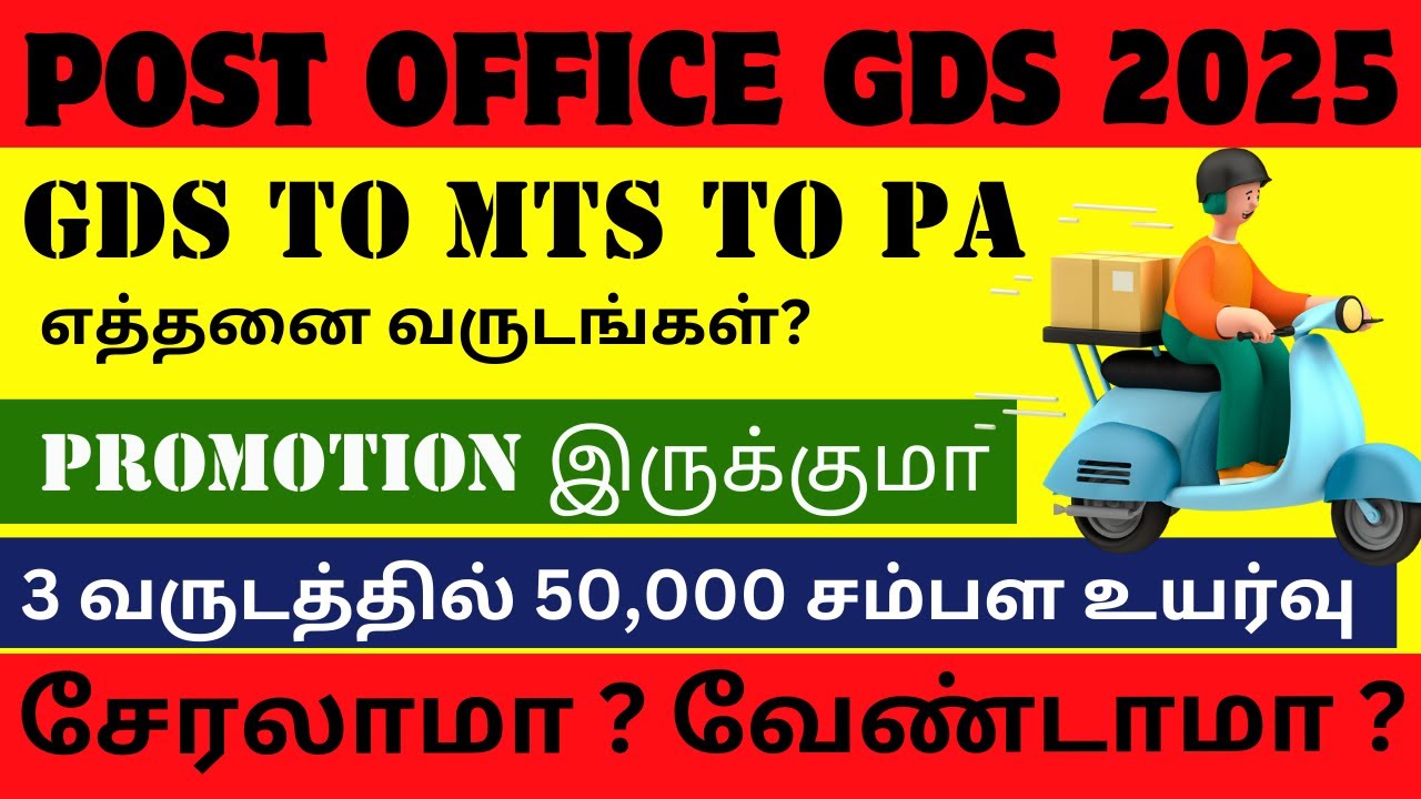 Post Office GDS Promotion Tamil | GDS Salary Promotion | Watch before U apply GDS promotion process