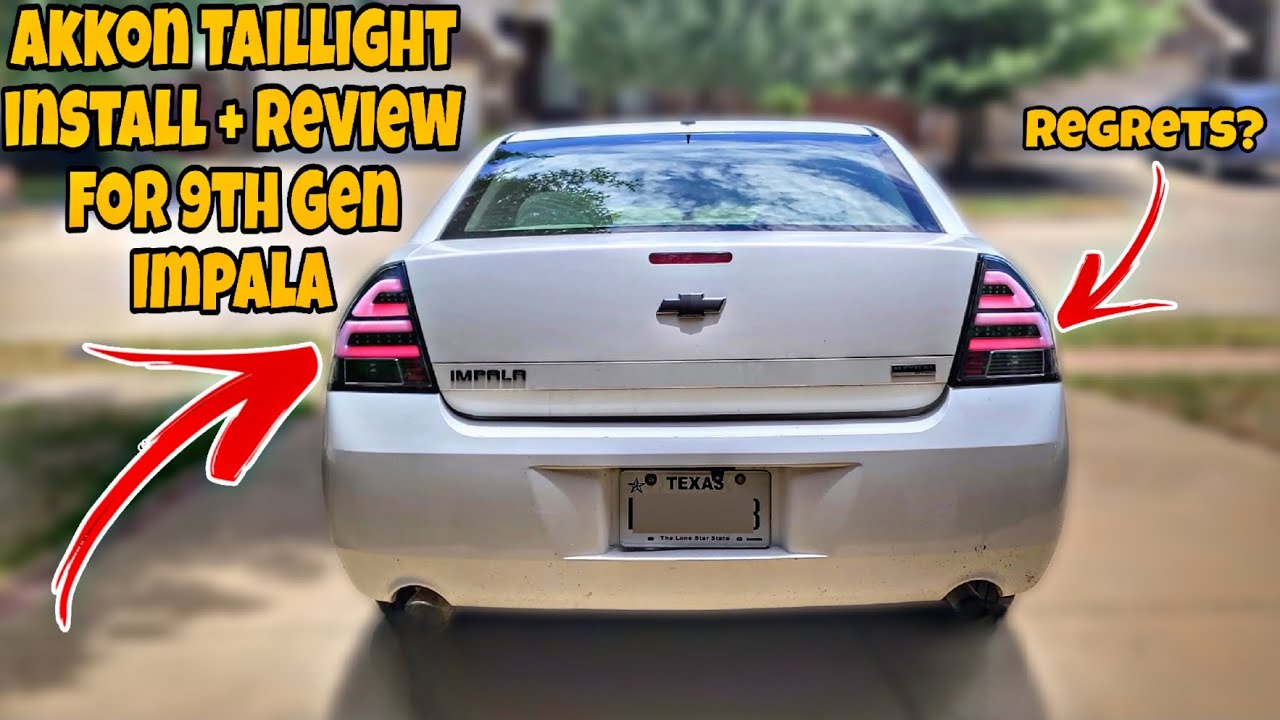 Установка и обзор задних фонарей AKKON на мою Impala 9-го поколения | #impala #chevrolet #задниеф...