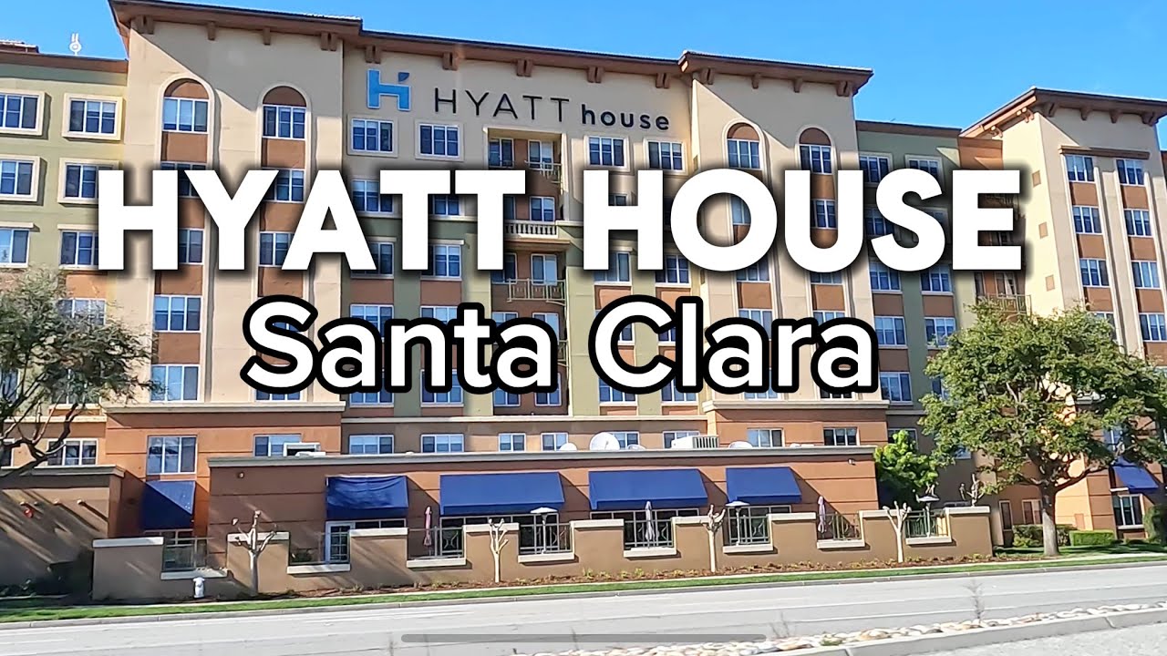🇺🇸4K-The HYATT HOUSE Hotel Tour in Santa Clara ,California ,USA/Spring Vacation 2024