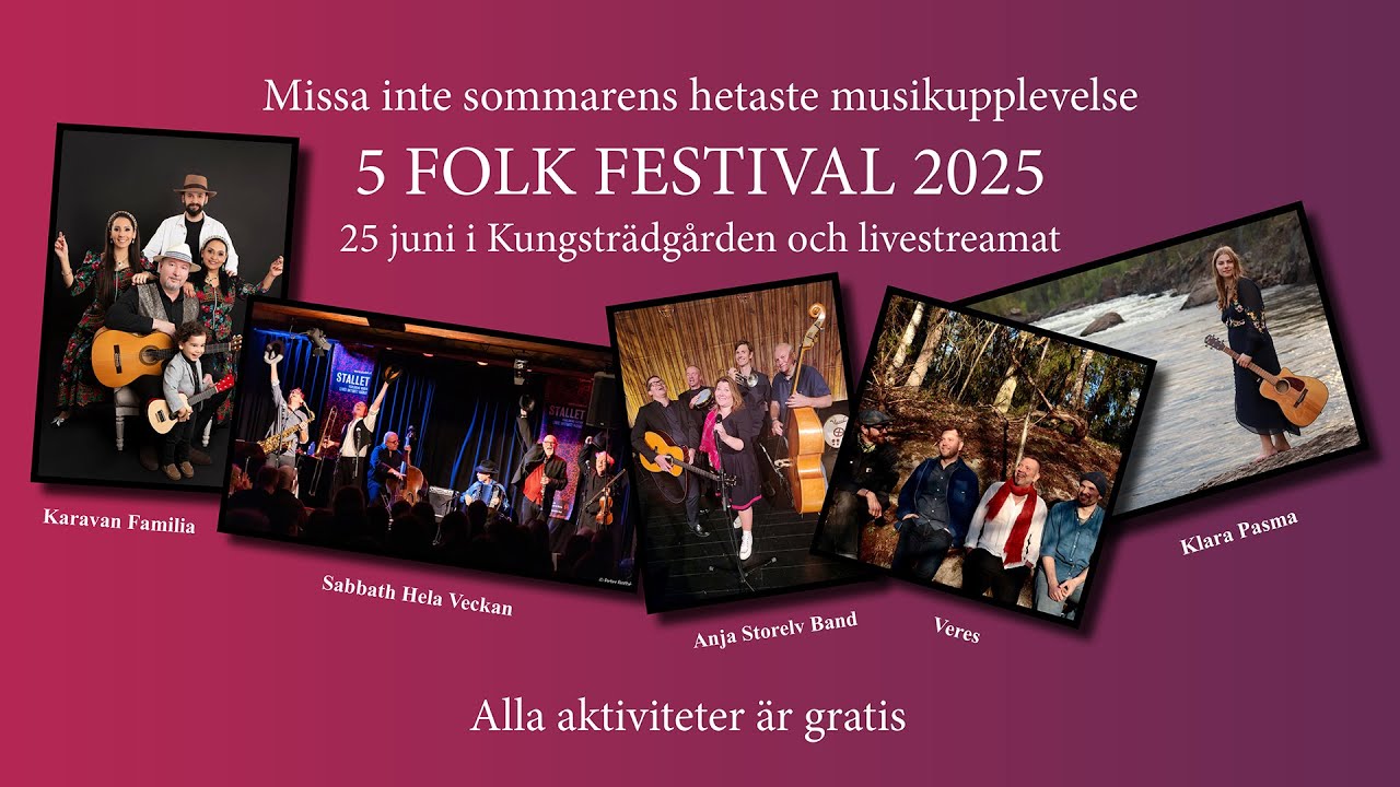 5 Folk Festival 25 juni 2025